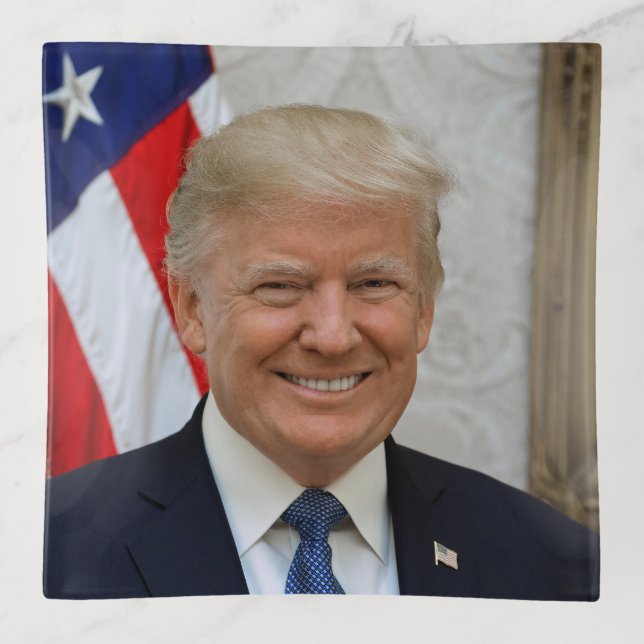 American President Donald Trump White House Trinket Tray (Front)
