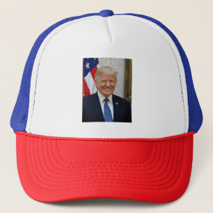 American President Donald Trump White House Trucker Hat