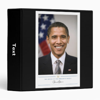 American President Elect Barack Obama  3 Ring Binder