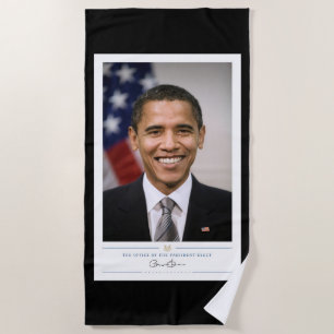 American President Elect Barack Obama Beach Towel