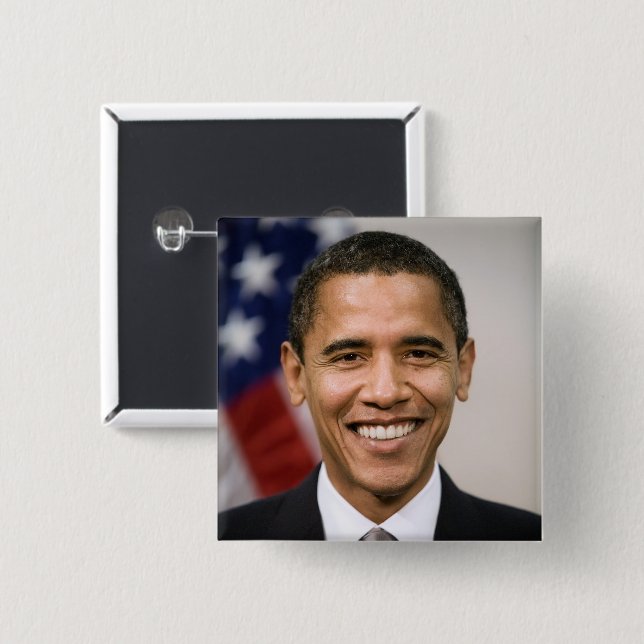 American President Elect Barack Obama  Button (Front & Back)