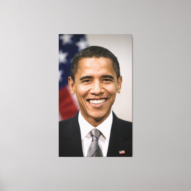 American President Elect Barack Obama  Canvas Print (Front)