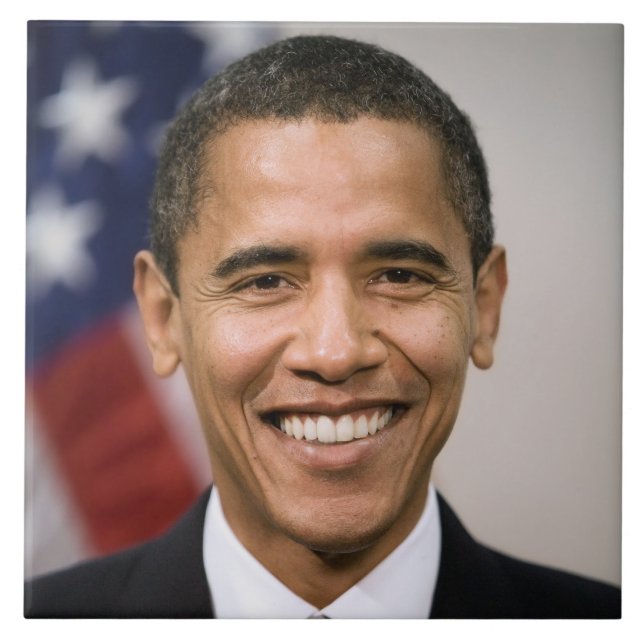 American President Elect Barack Obama  Ceramic Tile (Front)