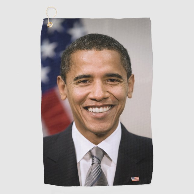 American President Elect Barack Obama  Golf Towel (Front)