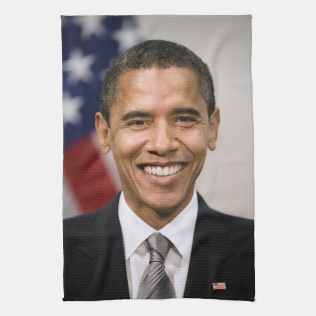 American President Elect Barack Obama  Kitchen Towel (Vertical)