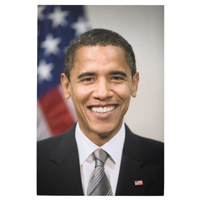 American President Elect Barack Obama  Metal Print (Front)