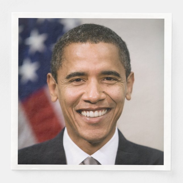 American President Elect Barack Obama  Paper Dinner Napkins (Front)