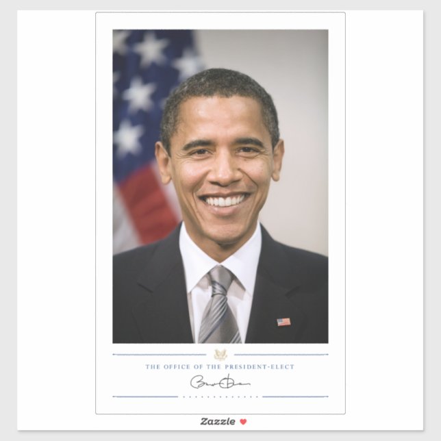 American President Elect Barack Obama  Sticker (Sheet)