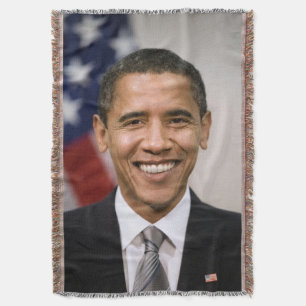 American President Elect Barack Obama  Throw Blanket