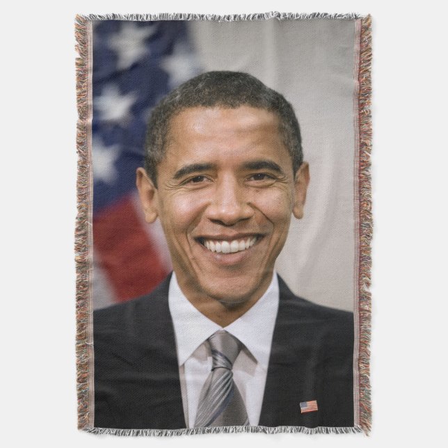 American President Elect Barack Obama  Throw Blanket (Front Vertical)