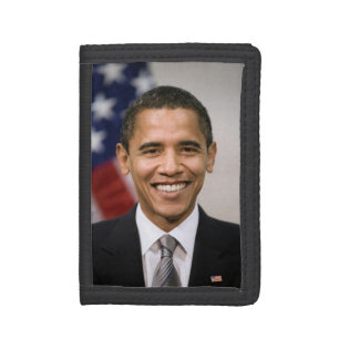 American President Elect Barack Obama  Trifold Wallet