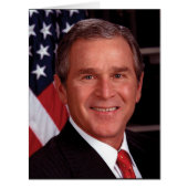 American President George Bush Christmas Card (Front)