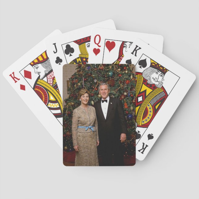 American President George Bush Christmas Card (Back)