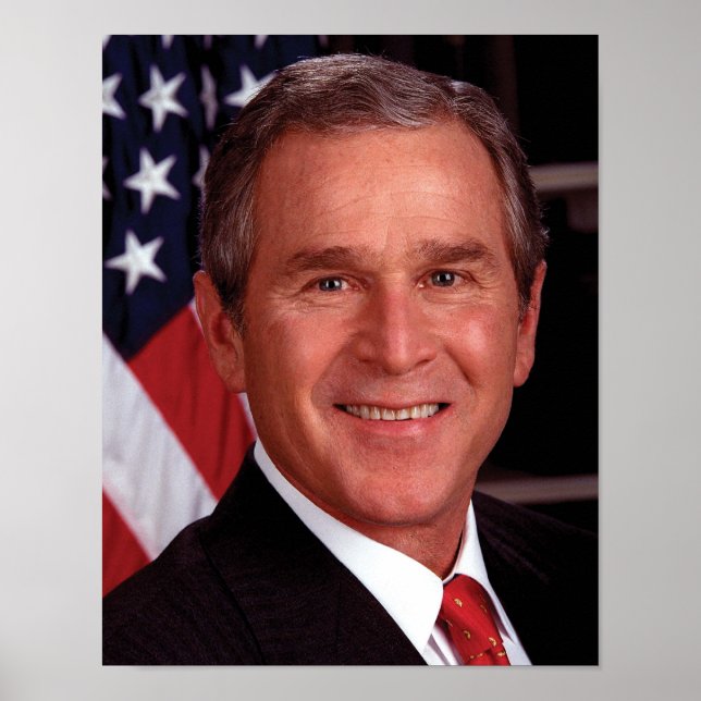 American President George Bush Christmas Card Poster (Front)