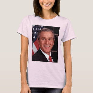 American President George Bush Christmas Card T-Shirt