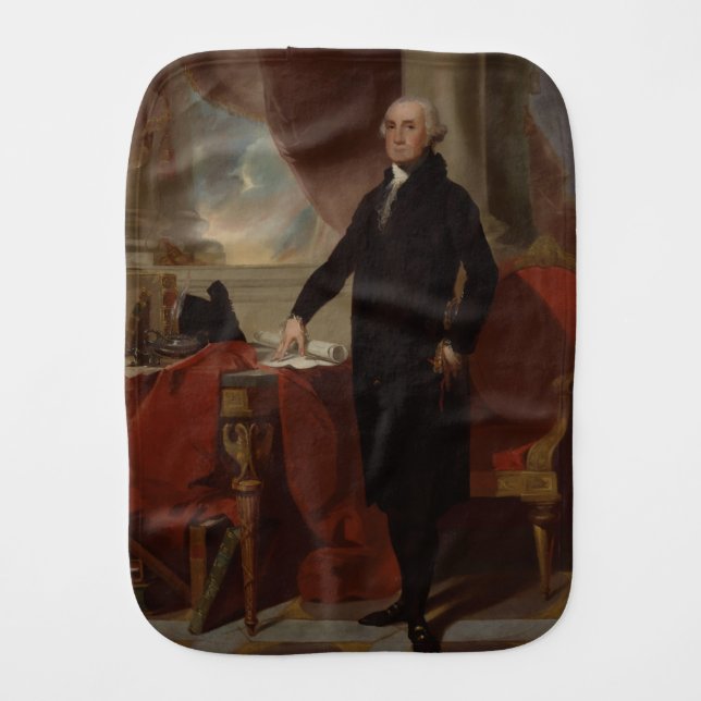 American President George Washington Lansdowne  Baby Burp Cloth (Front)