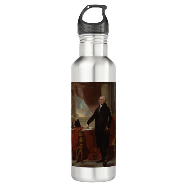 American President George Washington Lansdowne  Stainless Steel Water Bottle (Front)