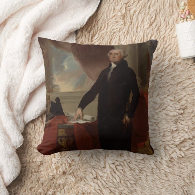 American President George Washington Lansdowne  Throw Pillow (Blanket)