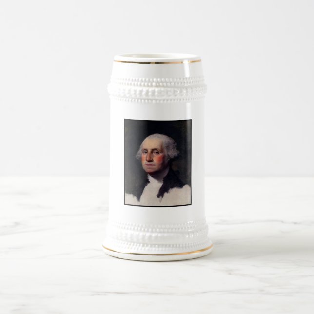 American President George Washington Painting Beer Stein (Center)