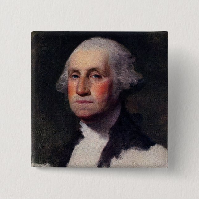 American President George Washington Painting Button (Front)