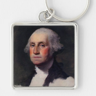 American President George Washington Painting Keychain