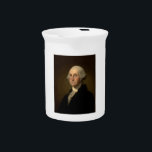 American President George Washington, Stuart Beverage Pitcher<br><div class="desc">American President George Washington, Stuart : George Washington 1st American President by Stuart. On April 30, 1789, George Washington, standing on the balcony of Federal Hall on Wall Street in New York, took his oath of office as the first President of the United States. “As the first of every thing,...</div>