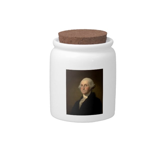 American President George Washington, Stuart Candy Jar (Front)