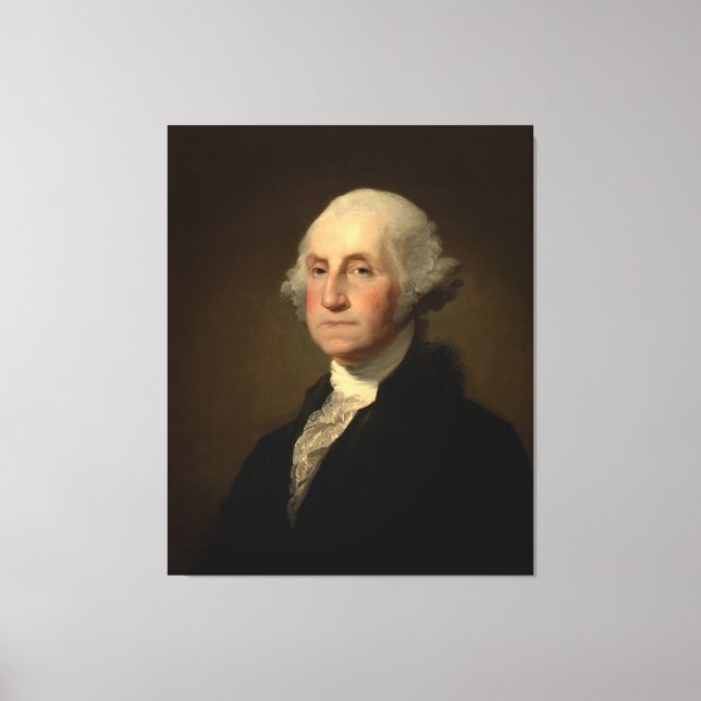 American President George Washington, Stuart Canvas Print (Front)