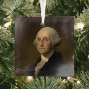 American President George Washington, Stuart Glass Ornament