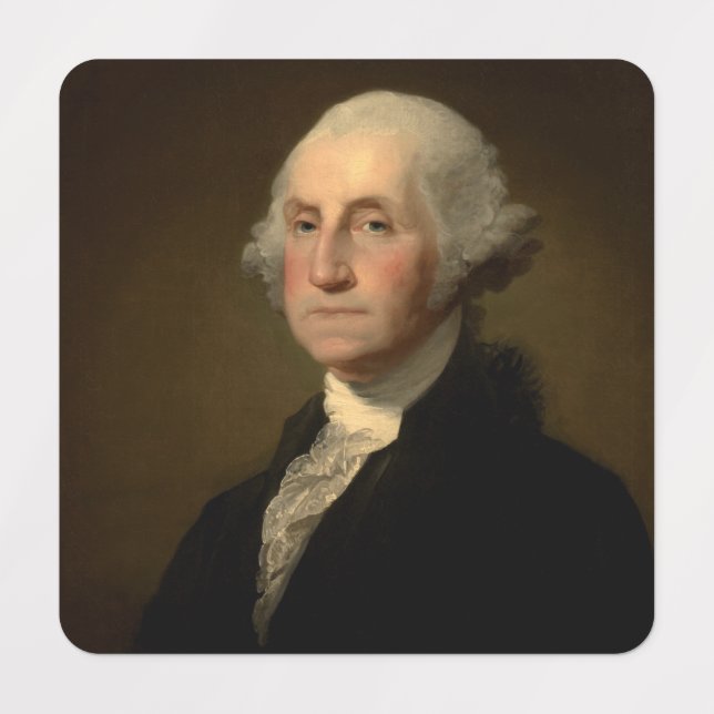 American President George Washington, Stuart Kids' Labels (Design 1)