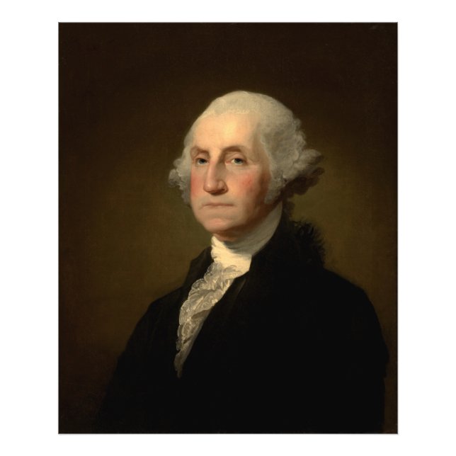 American President George Washington, Stuart Photo Print (Front)