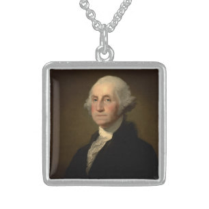 American President George Washington, Stuart Sterling Silver Necklace
