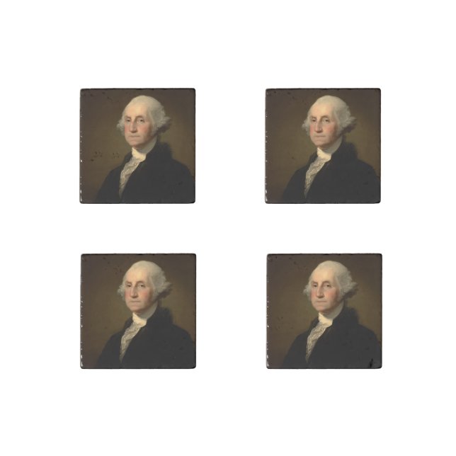 American President George Washington, Stuart Stone Magnet (Front)