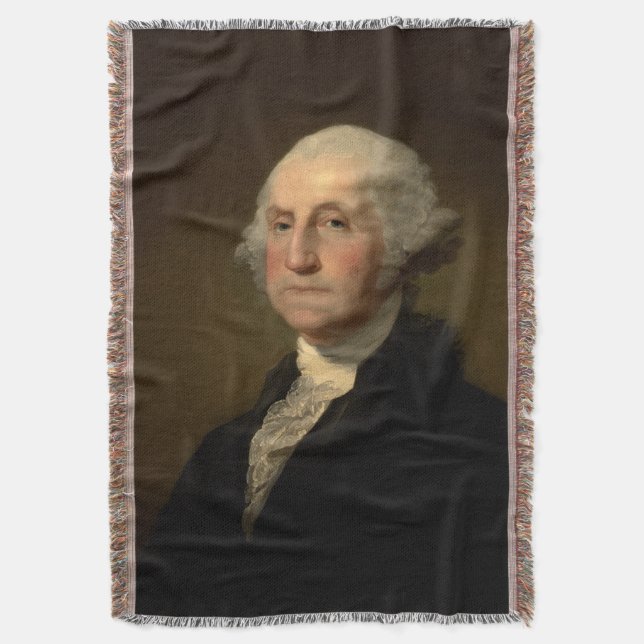 American President George Washington, Stuart Throw Blanket (Front Vertical)