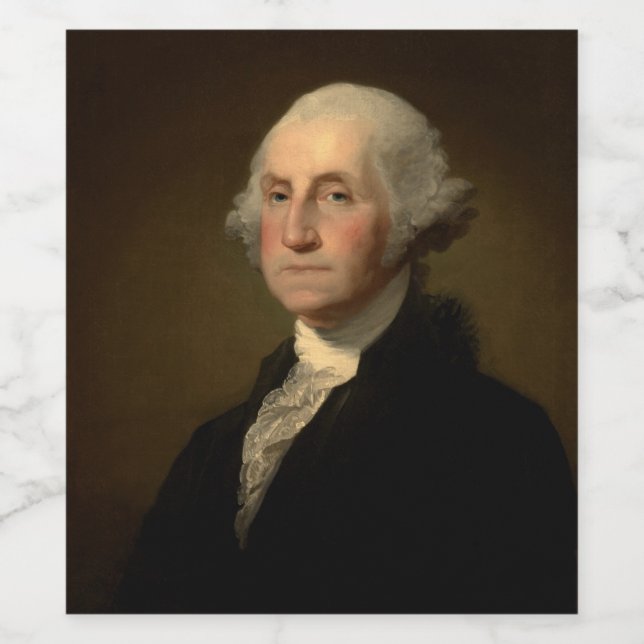 American President George Washington, Stuart Wine Label (Single Label)