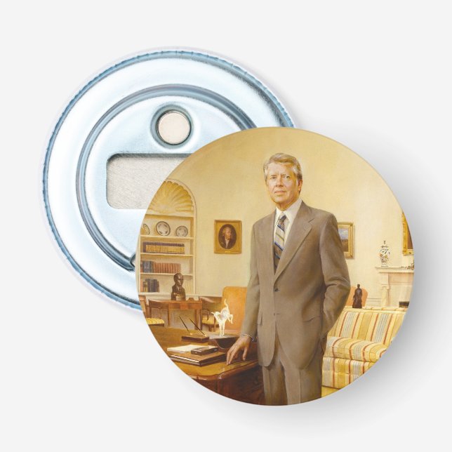 American President James Earl Carter Oval Office Bottle Opener (Front)