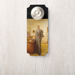 American President James Earl Carter Oval Office Door Hanger