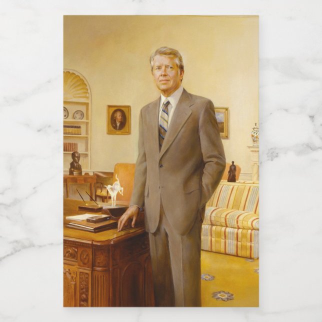 American President James Earl Carter Oval Office Food Label (Single Label)