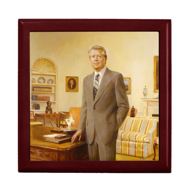 American President James Earl Carter Oval Office Gift Box (Front)