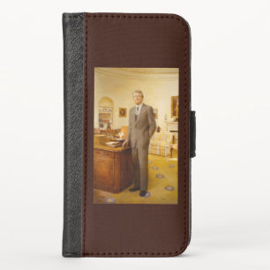 American President James Earl Carter Oval Office iPhone X Wallet Case