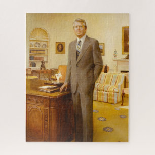 American President James Earl Carter Oval Office Jigsaw Puzzle