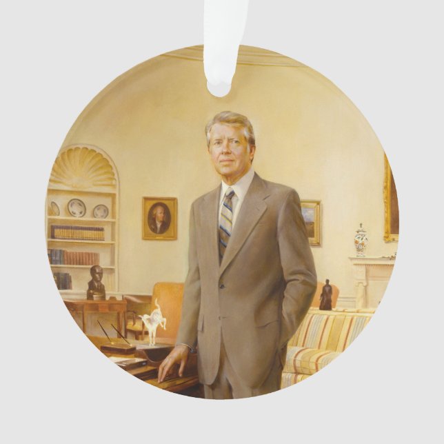 American President James Earl Carter Oval Office Ornament (Front)