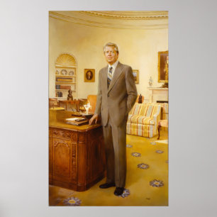 American President James Earl Carter Oval Office Poster