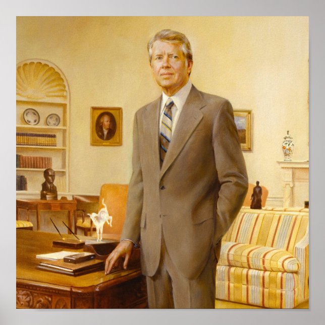 American President James Earl Carter Oval Office Poster (Front)