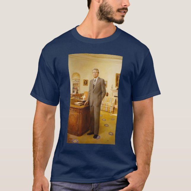 American President James Earl Carter Oval Office T-Shirt (Front)