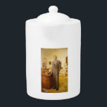 American President James Earl Carter Oval Office Teapot<br><div class="desc">White House Christmas of James Earl Jimmy Carter Jr. family. Jimmy Carter served as the 39th President of the United States from 1977 to 1981. He was awarded the 2002 Nobel Peace Prize for work to find peaceful solutions to international conflicts, to advance democracy and human rights, and to promote...</div>