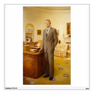 American President James Earl Carter Oval Office Wall Decal