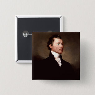 American President James Monroe Portrait Button