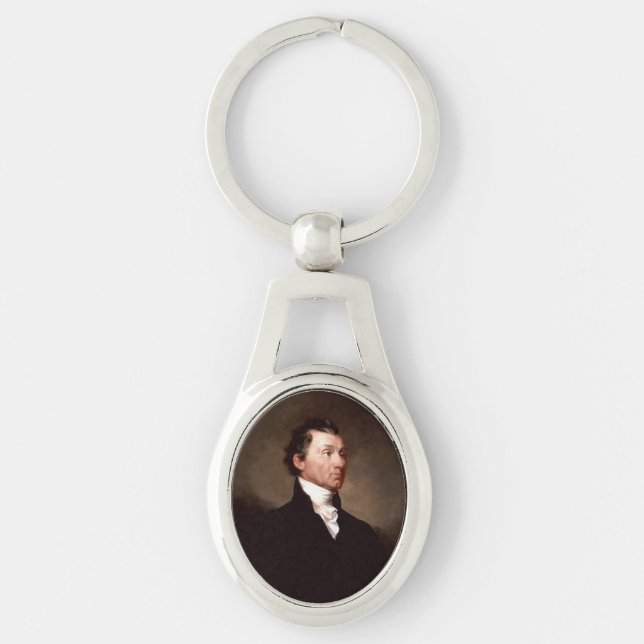 American President James Monroe Portrait Keychain (Front)