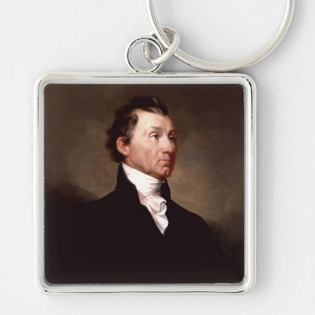 American President James Monroe Portrait Keychain (Front)